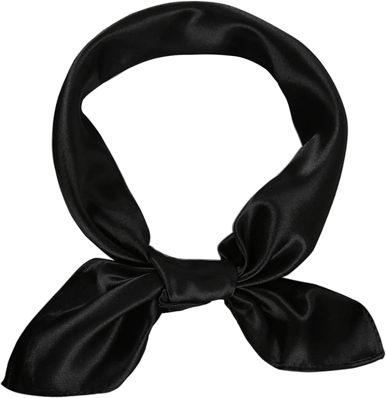 1 Piece of Square Satin Scarf Wrap Ribbon Neck Scarfs Halloween Retro Costume (23.62" x 23.62")