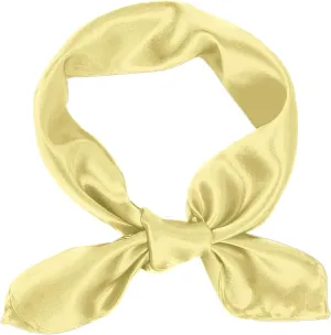 1 Piece of Square Satin Scarf Wrap Ribbon Neck Scarfs Halloween Retro Costume (23.62" x 23.62")