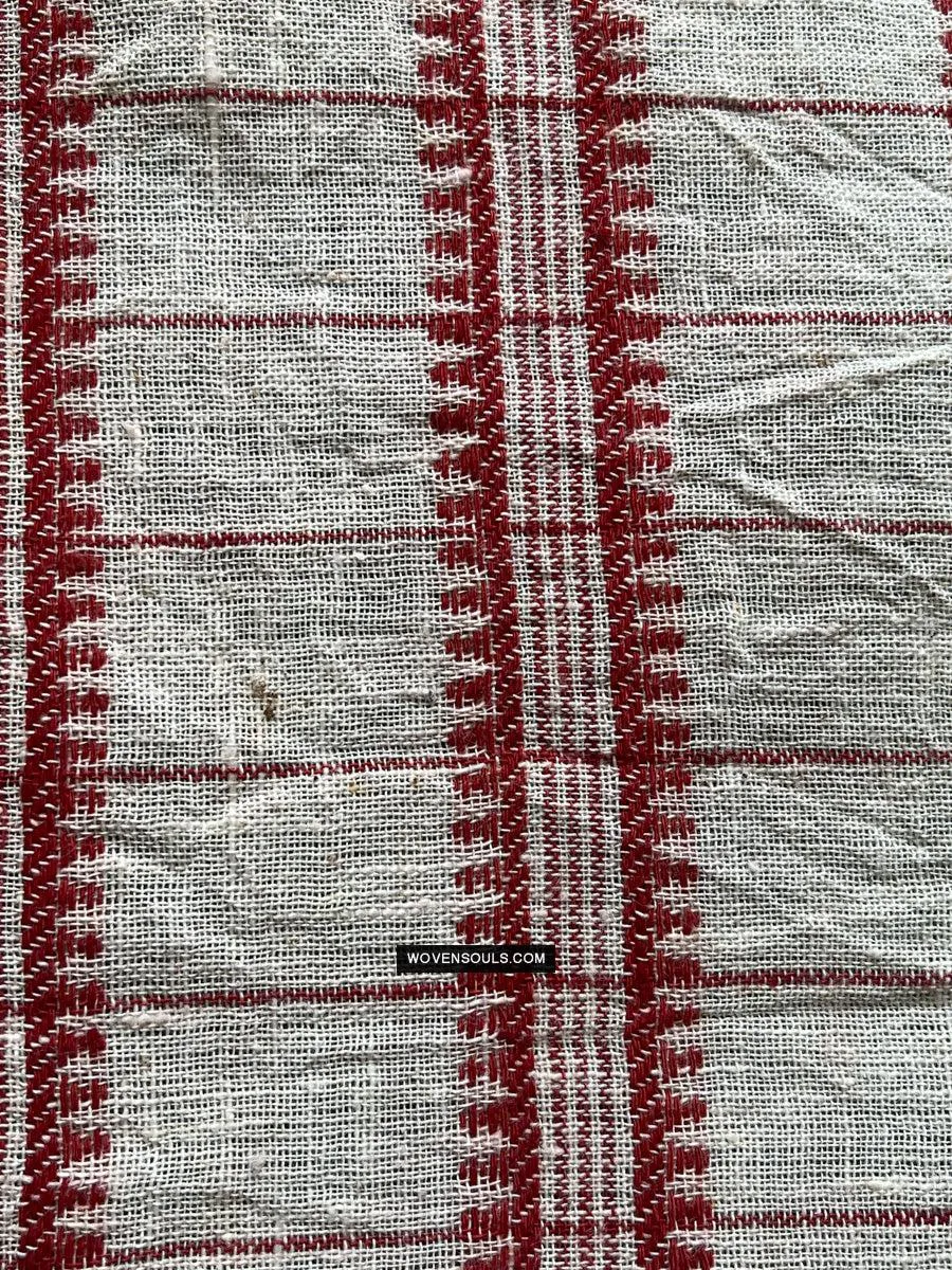 1707 White Handloom Cotton Scarf
