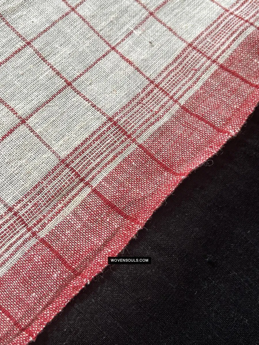 1707 White Handloom Cotton Scarf