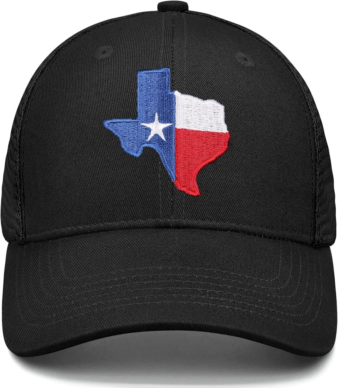 Adjustable State Flag Trucker Hat Mesh Baseball Cap with Embroidered Patch for Men Women