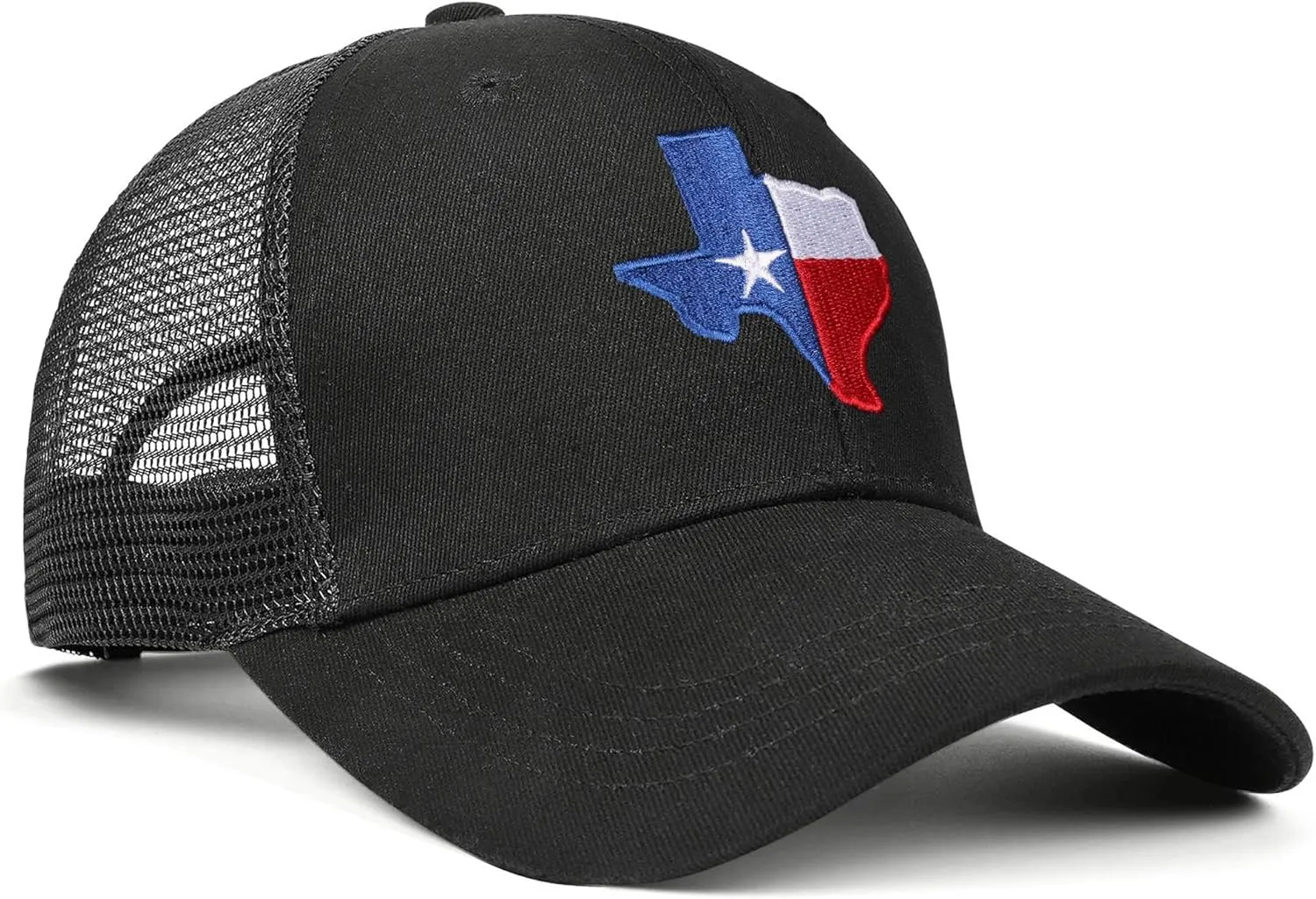 Adjustable State Flag Trucker Hat Mesh Baseball Cap with Embroidered Patch for Men Women