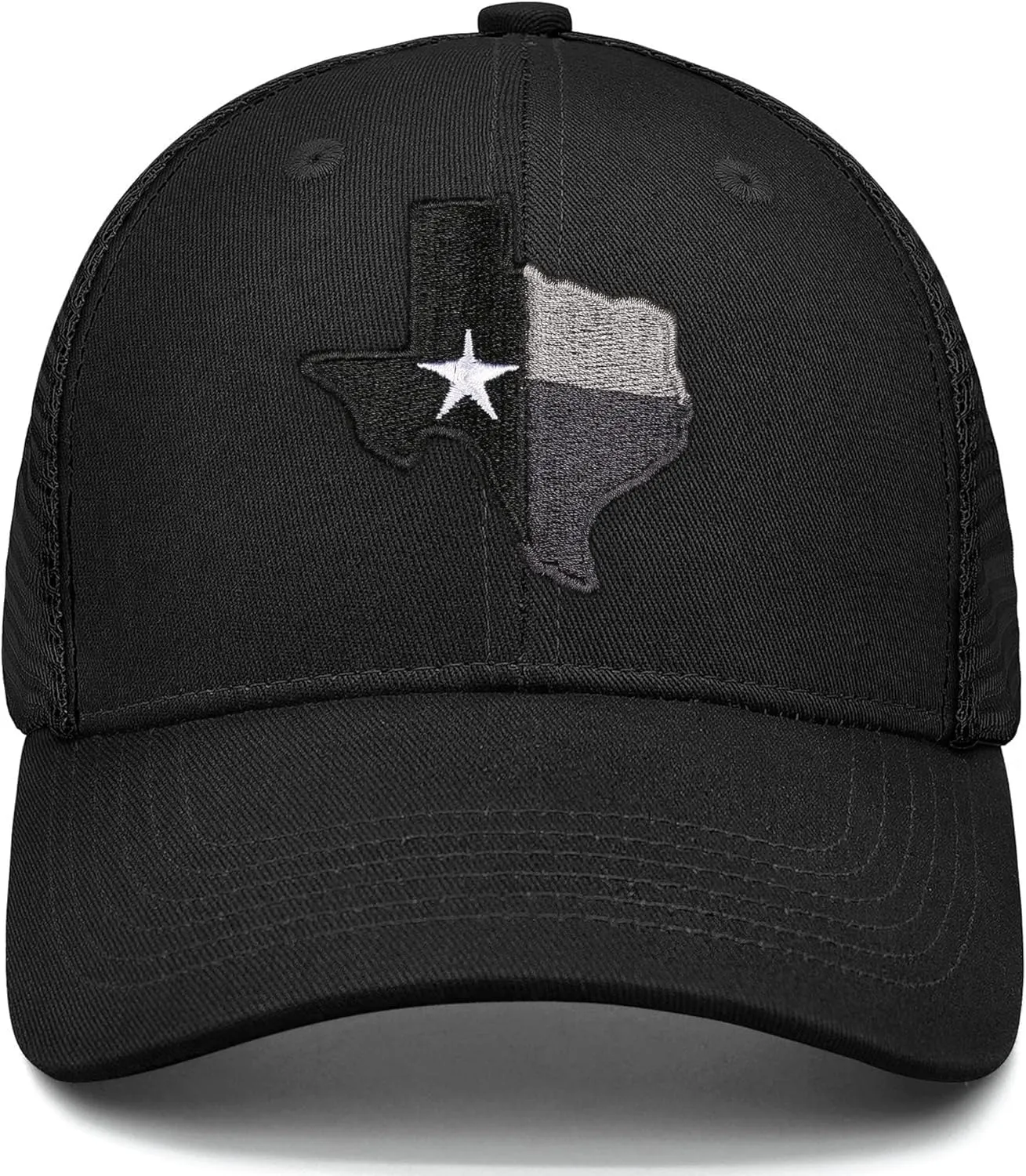 Adjustable State Flag Trucker Hat Mesh Baseball Cap with Embroidered Patch for Men Women
