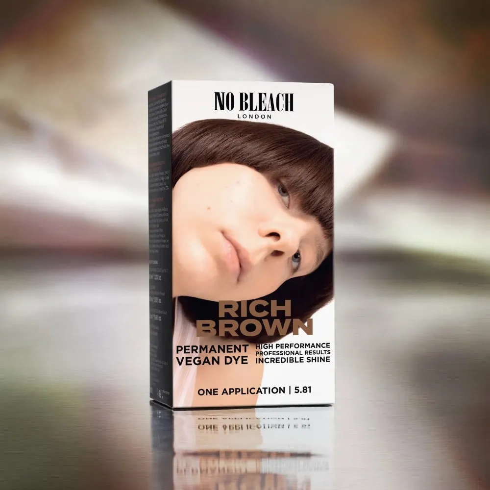 Bleach London Rich Brown Permanent Hair Dye Kit