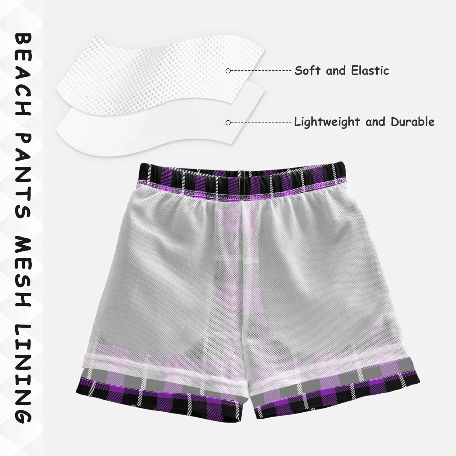 Boccsty Blue Ice Cream Drip Boys Swim Trunks Baby Kids Swimwear Summer Toddler Beach Board Shorts 2T-XL