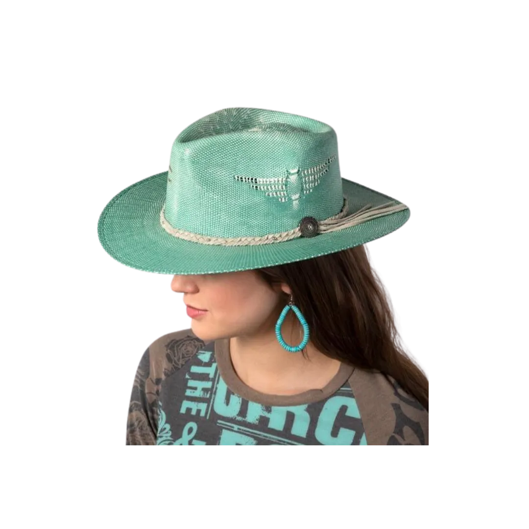 Charlie 1 Horse Jade Topo Chico Straw Hat