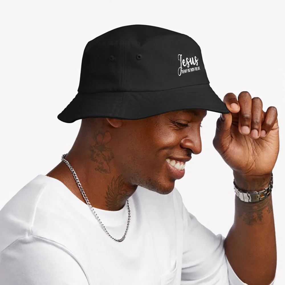 Christ Jesus The Way The Truth Life Blessed Christians Bucket Hat