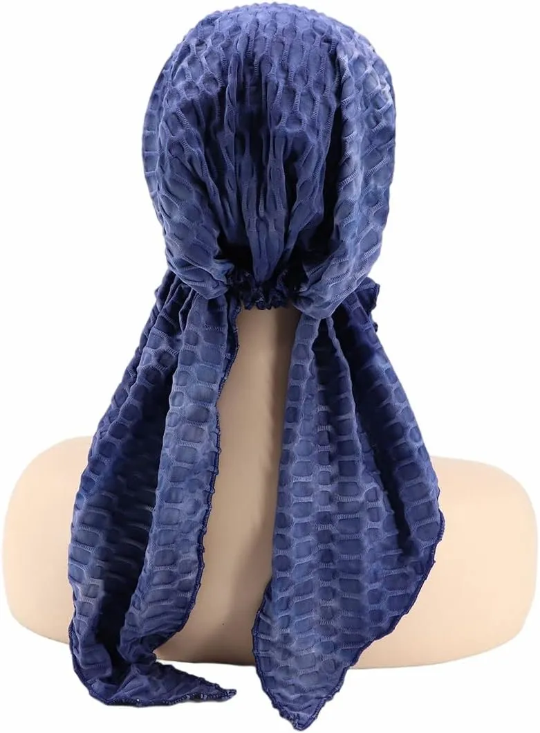 Coolwife Womens Chemo Cancer Turbans Cap Pre-Tied Hair Cover Wrap Hats Sleep Scarf Headwrap