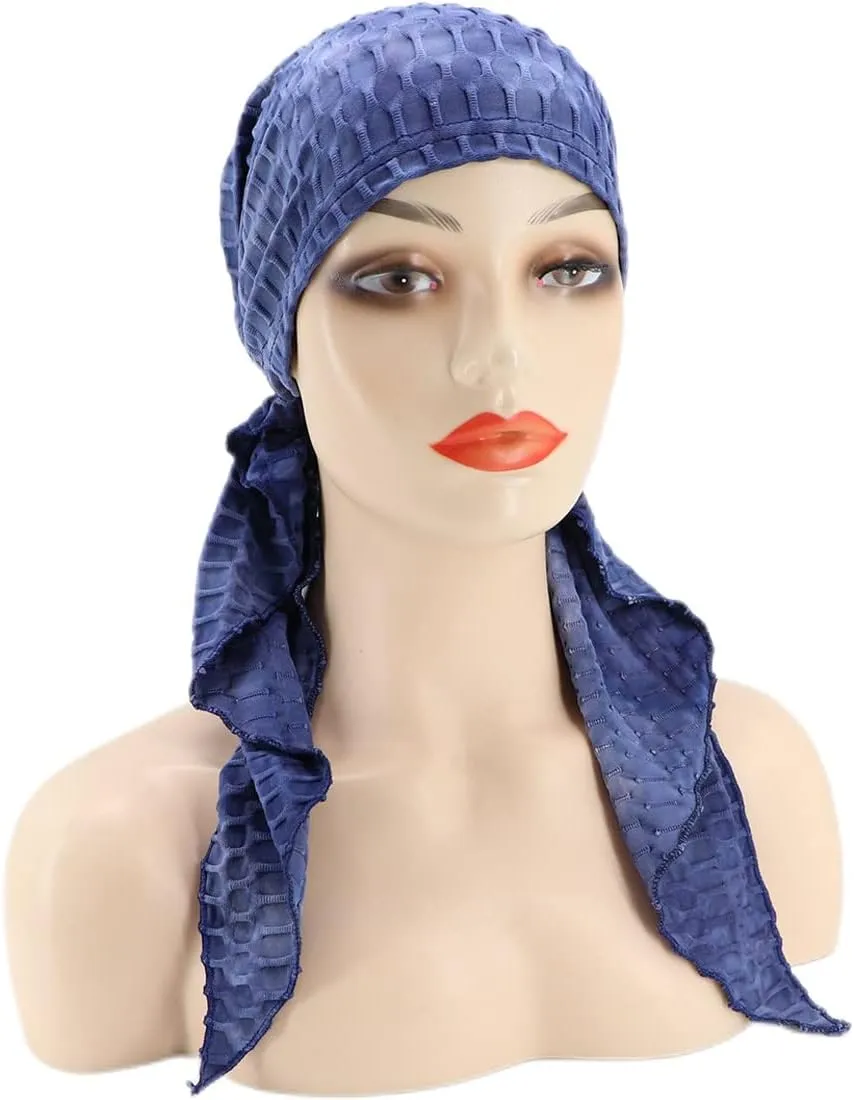 Coolwife Womens Chemo Cancer Turbans Cap Pre-Tied Hair Cover Wrap Hats Sleep Scarf Headwrap