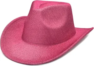 Cowboy Hat,Breathable Cowboy Hat Large Brim Hat Fedora Felt Cowboy Sunproof Hat Accessory Wide Curved Brim