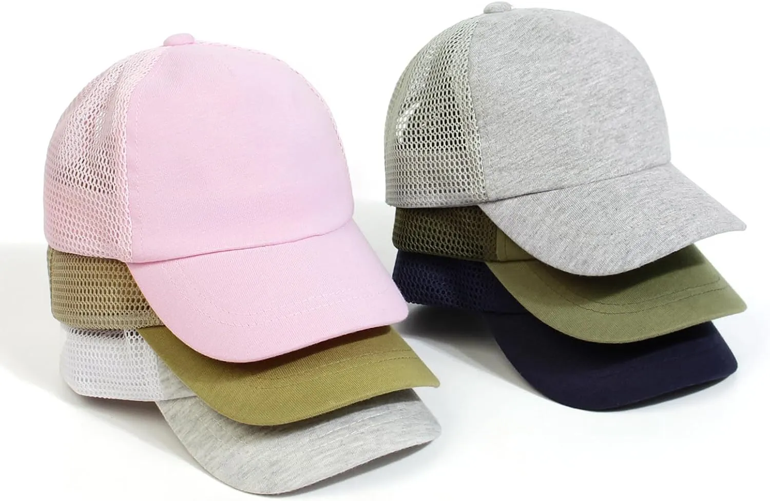 Duoyeree Toddler Baseball Cap with Dinosaur Print and Solid Color for Baby Boys and Girls