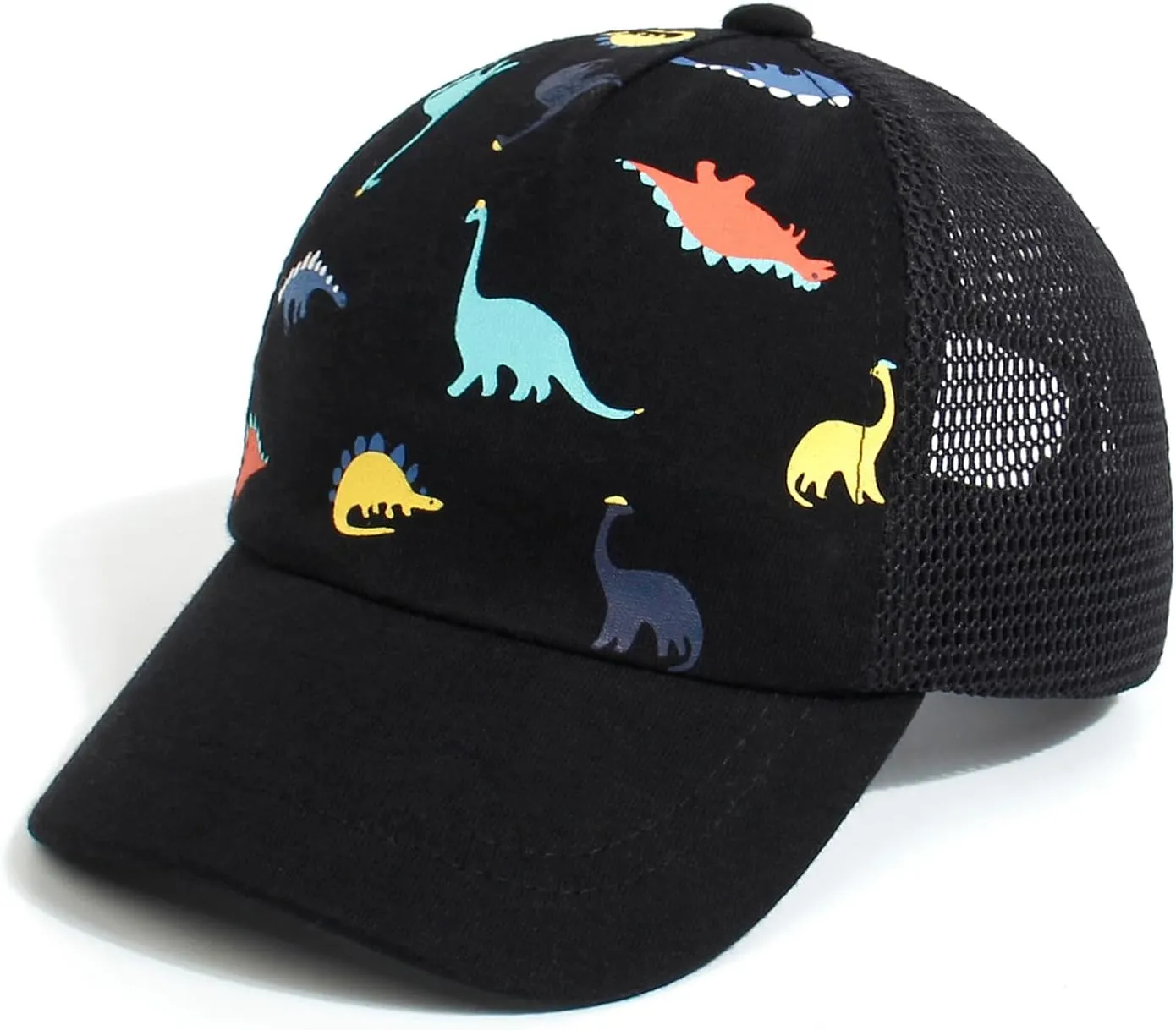 Duoyeree Toddler Baseball Cap with Dinosaur Print and Solid Color for Baby Boys and Girls