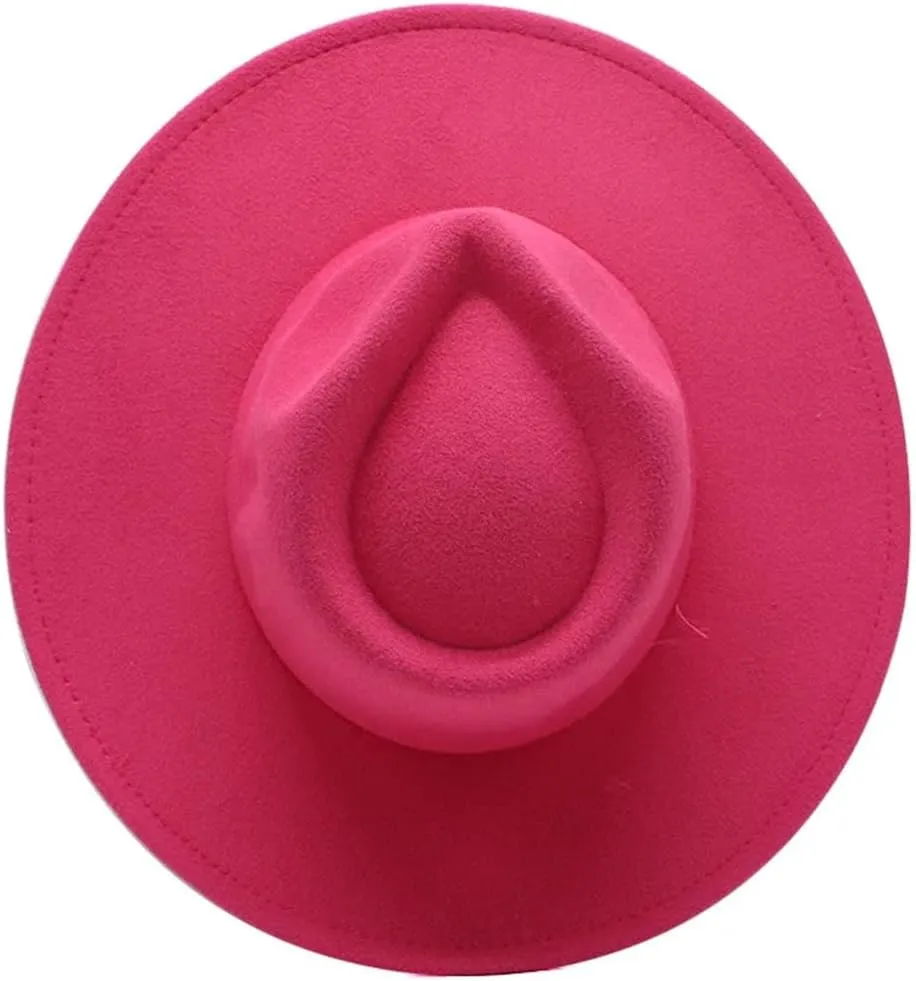 Fedora Hat Oversized 9Cm Big Fedora Hat Love Top Hat for Men and Women Big Hat