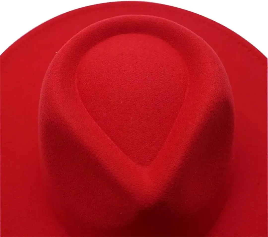 Fedora Hat Oversized 9Cm Big Fedora Hat Love Top Hat for Men and Women Big Hat