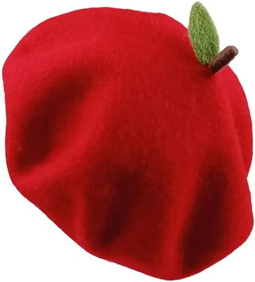 Handmade Wool Beret Hat French Style Needle Felt Flower Beanies Women Winter Autumn Cap