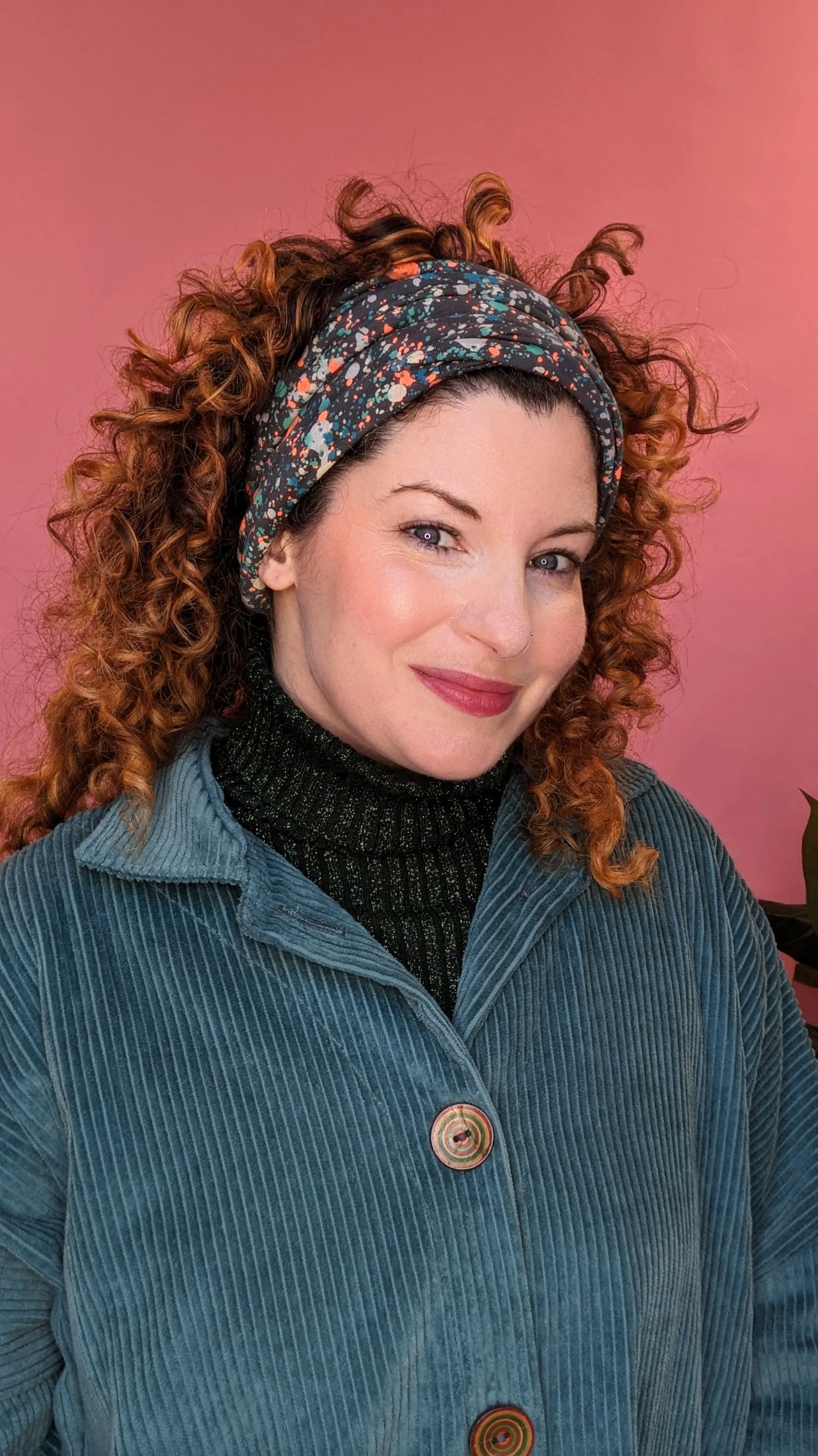 Jersey Snood in Grey Terazzo