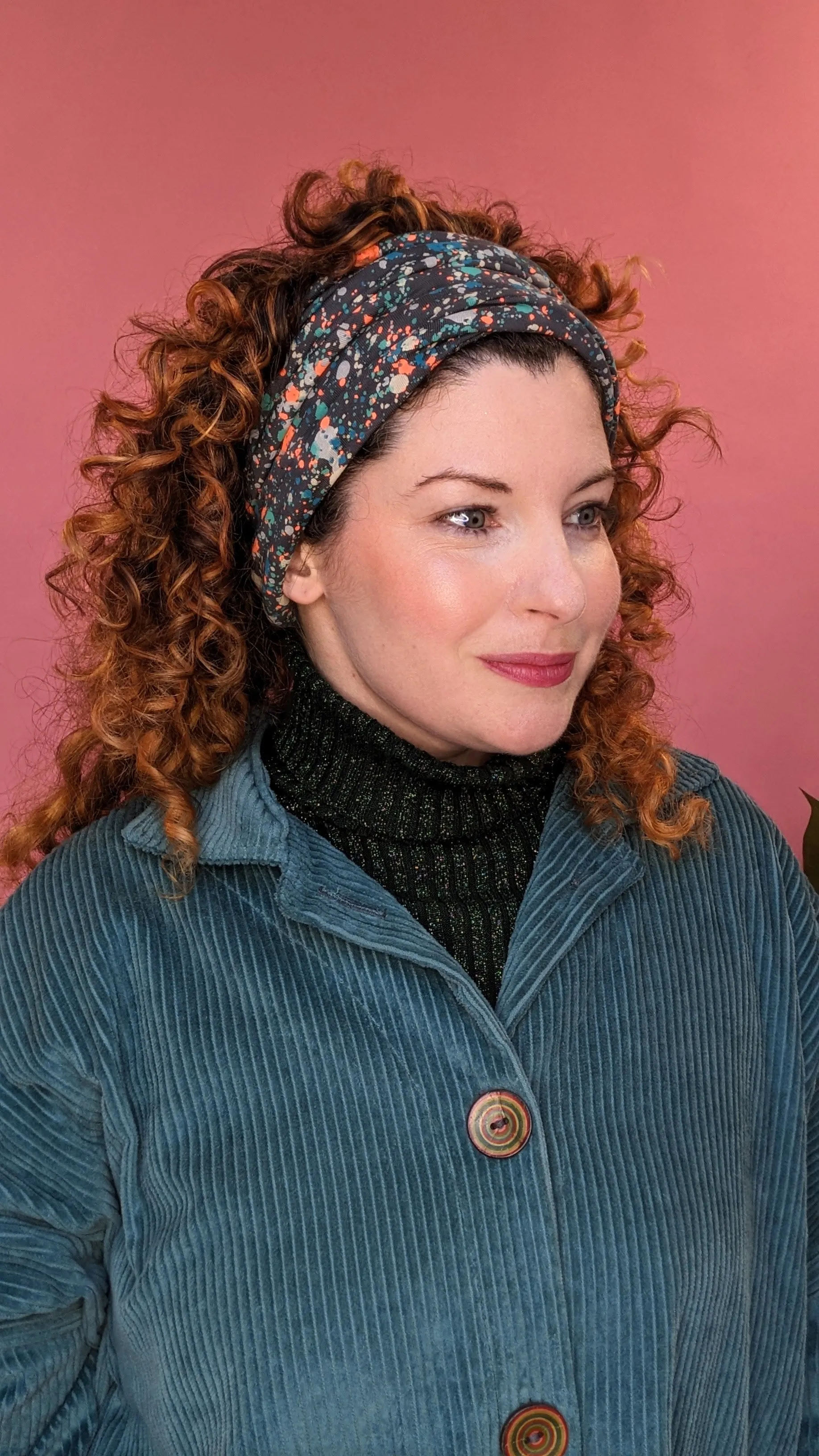 Jersey Snood in Grey Terazzo