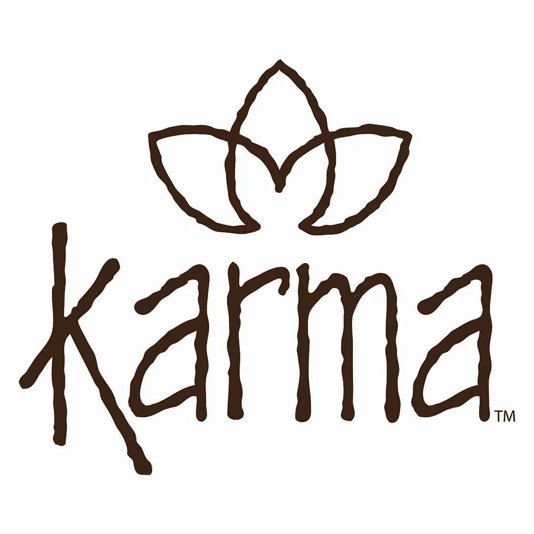 Karma Blue Batik Headband for Women - Wide - Fabric Headband and Stretchy Hair Scarf - Blue