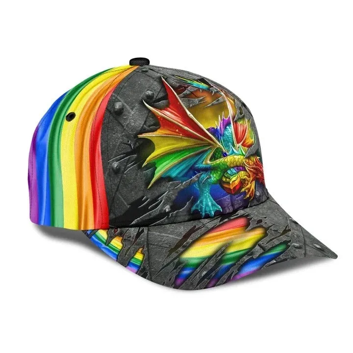 Lgbt Baseball 3D Cap, B Plus K Lgbt Printing Baseball Cap Hat