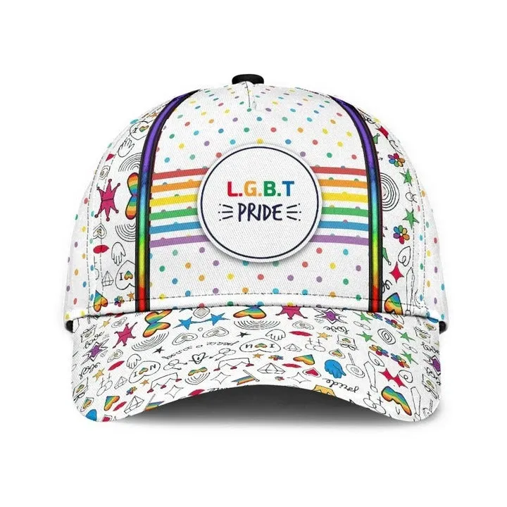Lgbt Baseball 3D Cap, B Plus K Lgbt Printing Baseball Cap Hat