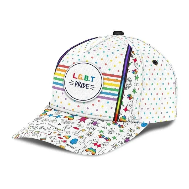 Lgbt Baseball 3D Cap, B Plus K Lgbt Printing Baseball Cap Hat