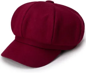 Magik Artist Vintage Newsboy Cabbie Peaked Beret Cap Warm Baker Boy Visor Hat Flat Cap