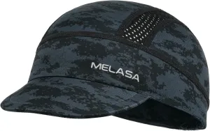 MELASA Cycling Cap, Cooling Skull Cap Helmet Liner with Sun Visor, Sun Protection Running Bike Cap for Men Women Under Helmet