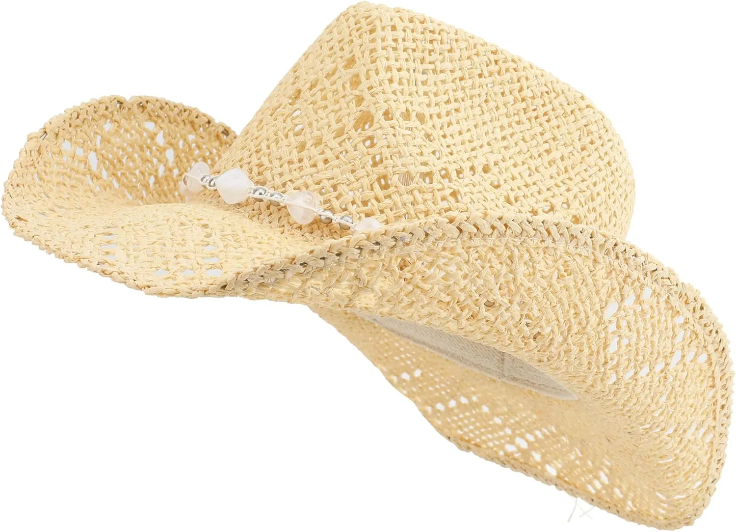 Men Women Cowgirl Straw Western Cowboy Hat