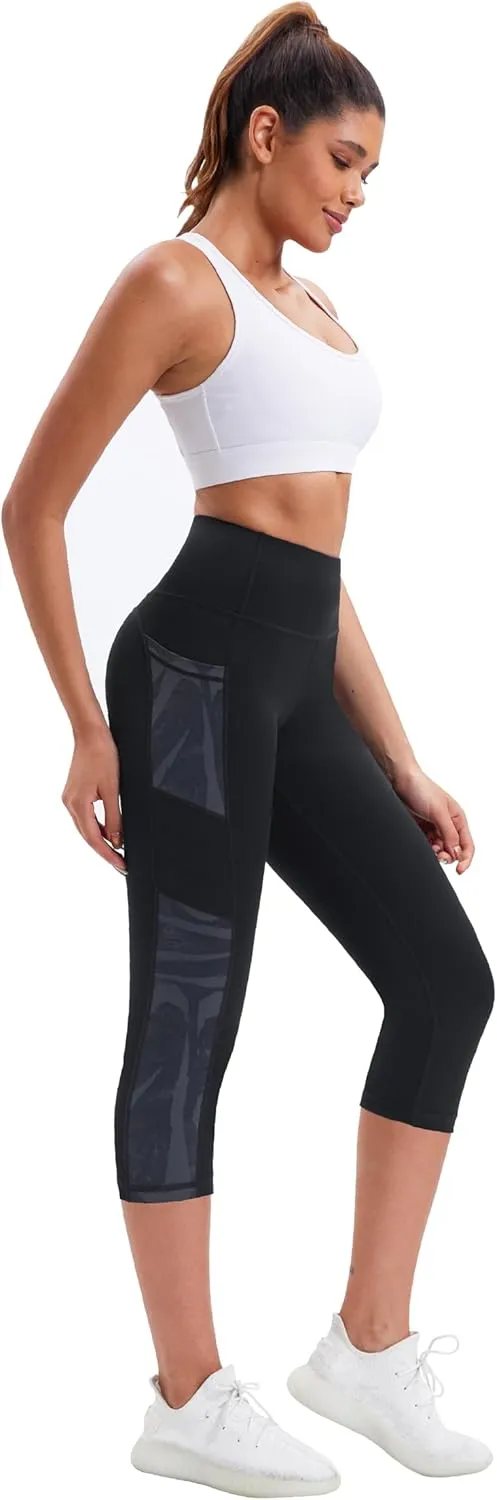 Neonysweets Women's Workout Leggings Phone Pocket Running Yoga Pants