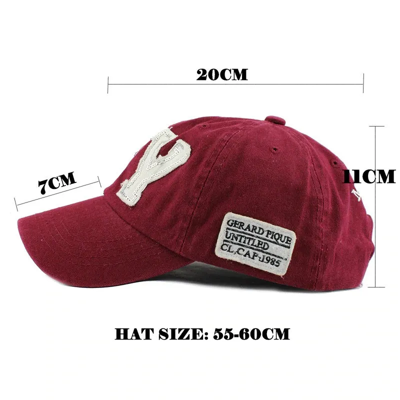 NY Patched Embroidered Letter Snapback Baseball Cap