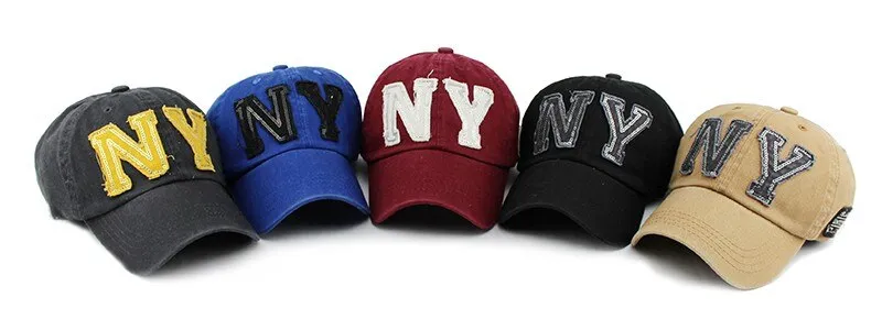 NY Patched Embroidered Letter Snapback Baseball Cap