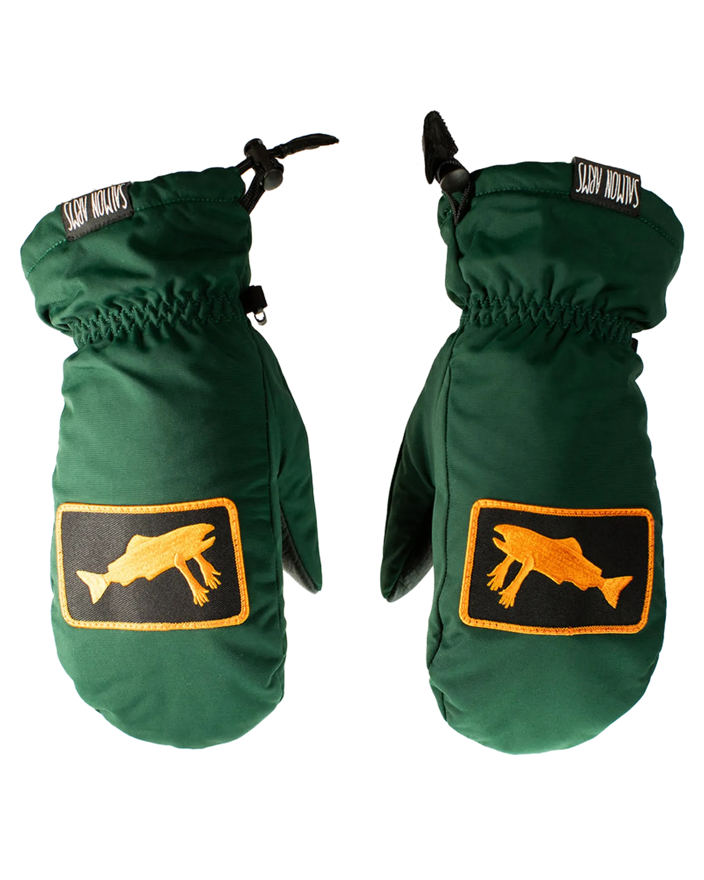 Salmon Arms Classic Snow Mitt - Logo Green/Orange