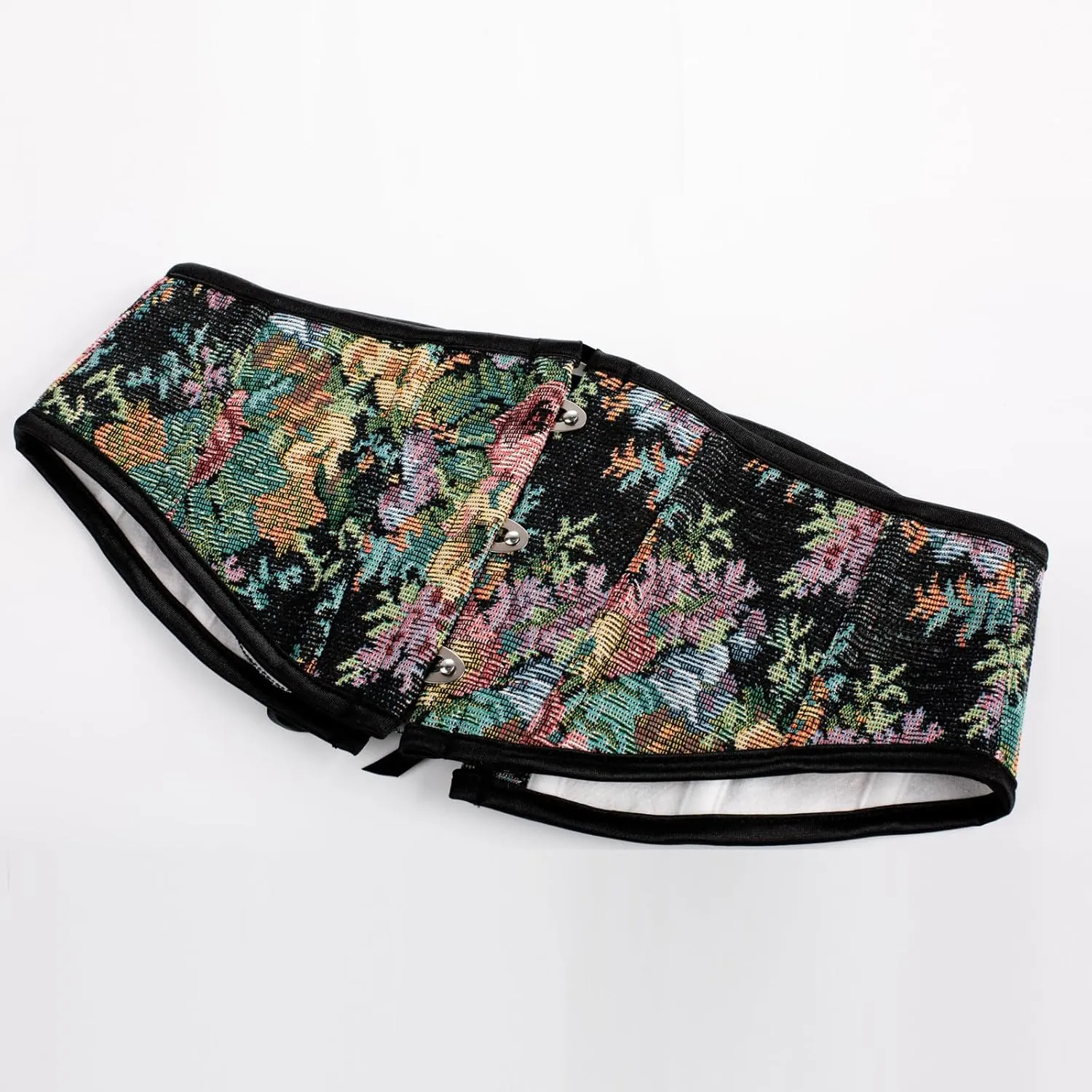 Scarlet Darkness Renaissance Corset Belt for Women Lace Up Floral Wide Waist Belt for Dresses