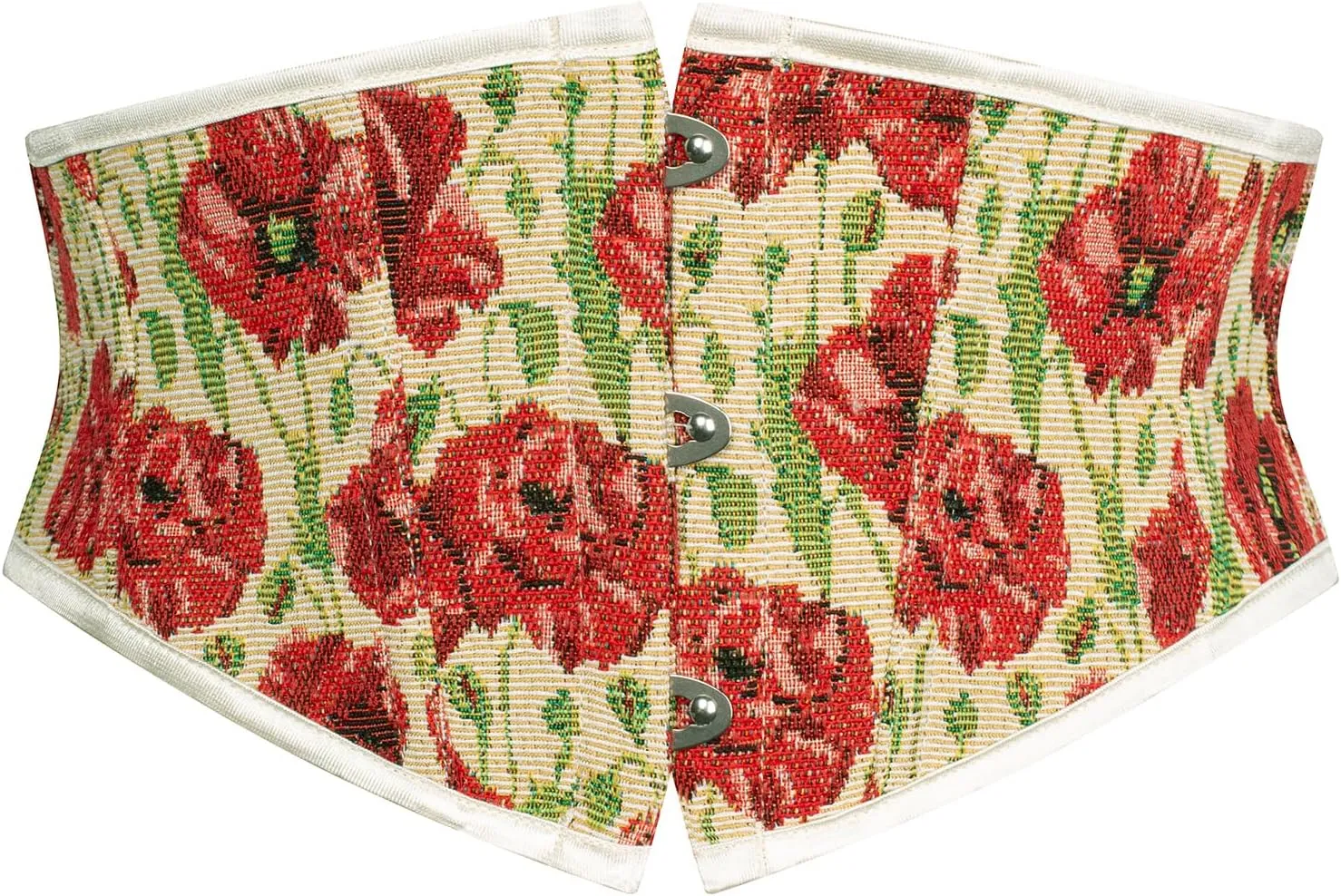 Scarlet Darkness Renaissance Corset Belt for Women Lace Up Floral Wide Waist Belt for Dresses
