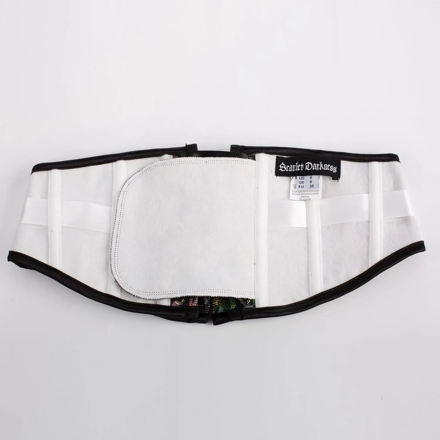 Scarlet Darkness Renaissance Corset Belt for Women Lace Up Floral Wide Waist Belt for Dresses