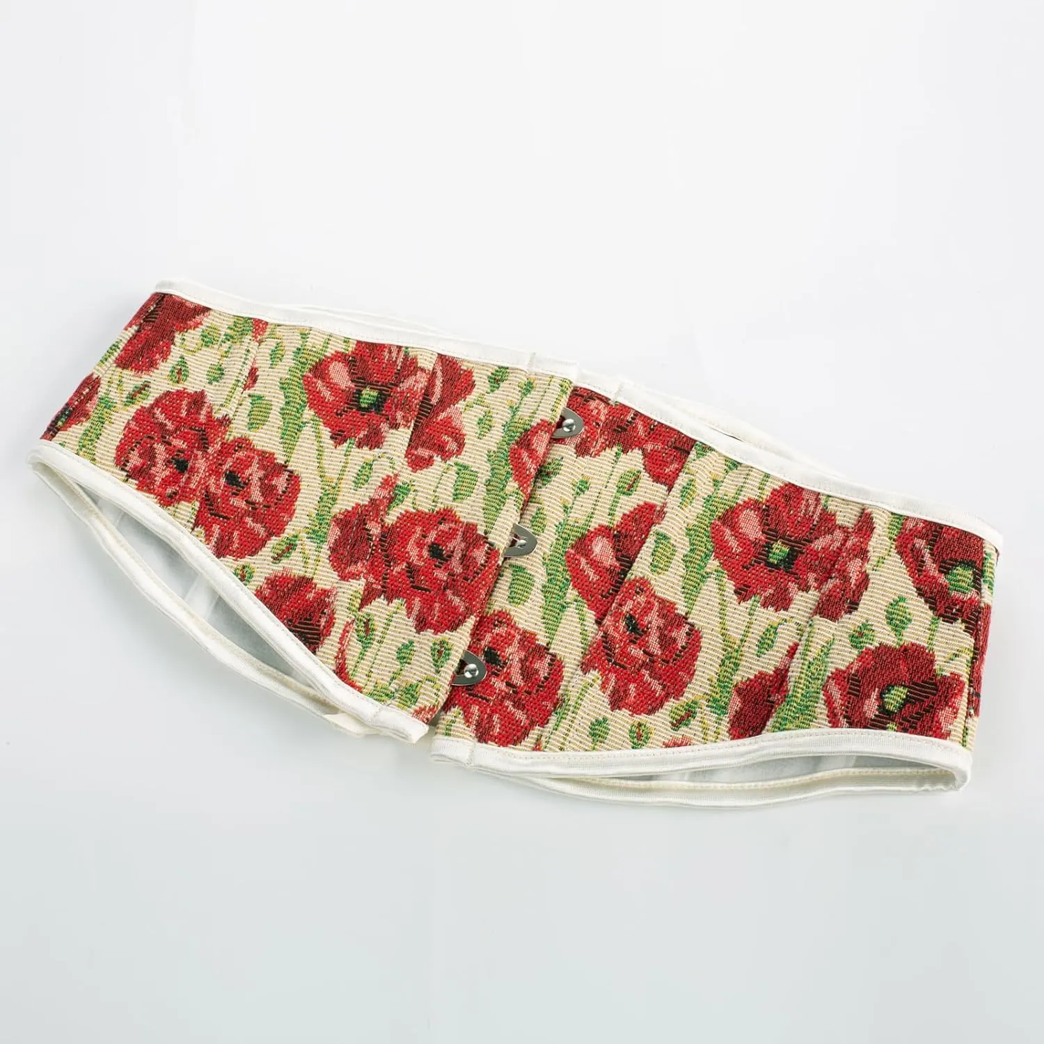 Scarlet Darkness Renaissance Corset Belt for Women Lace Up Floral Wide Waist Belt for Dresses