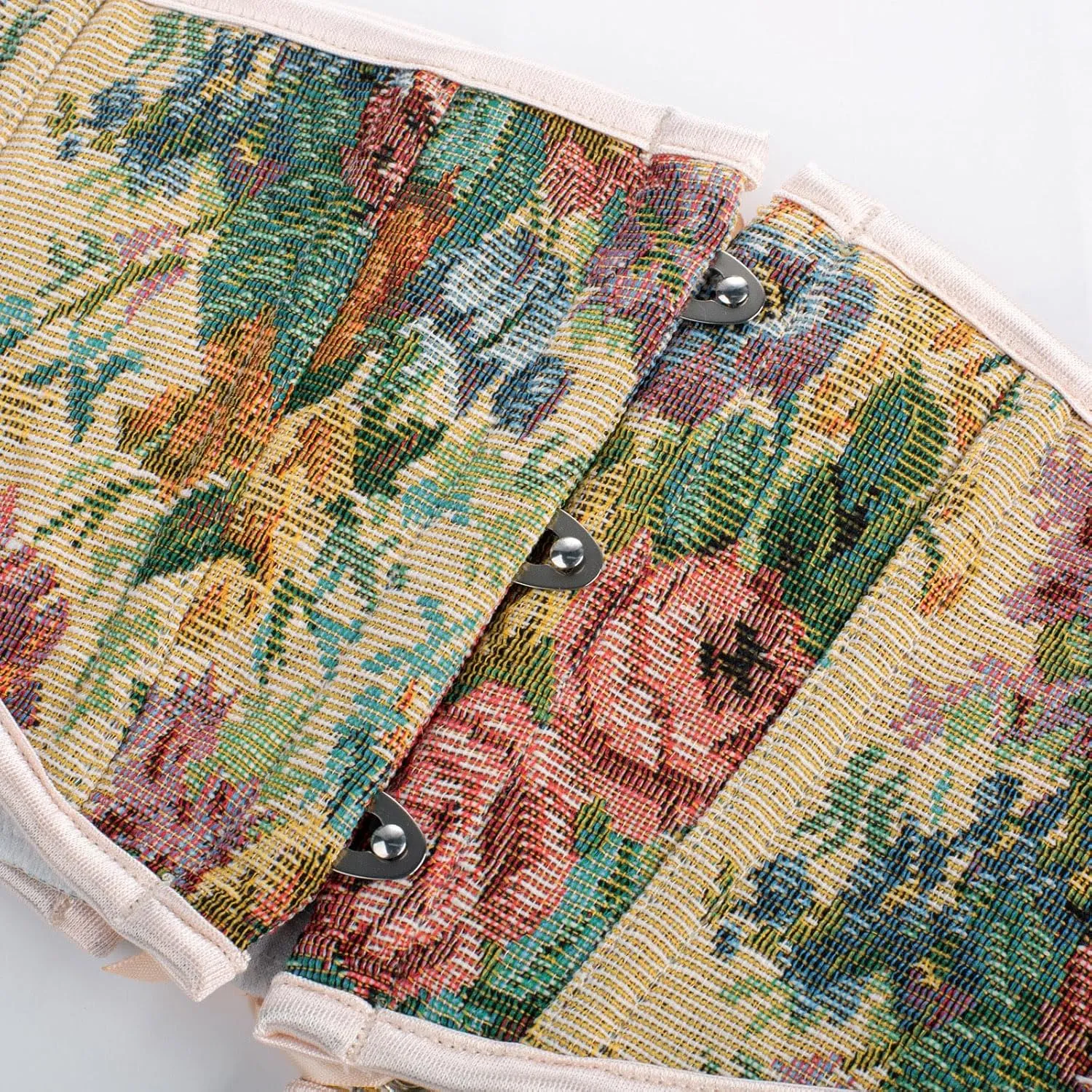 Scarlet Darkness Renaissance Corset Belt for Women Lace Up Floral Wide Waist Belt for Dresses