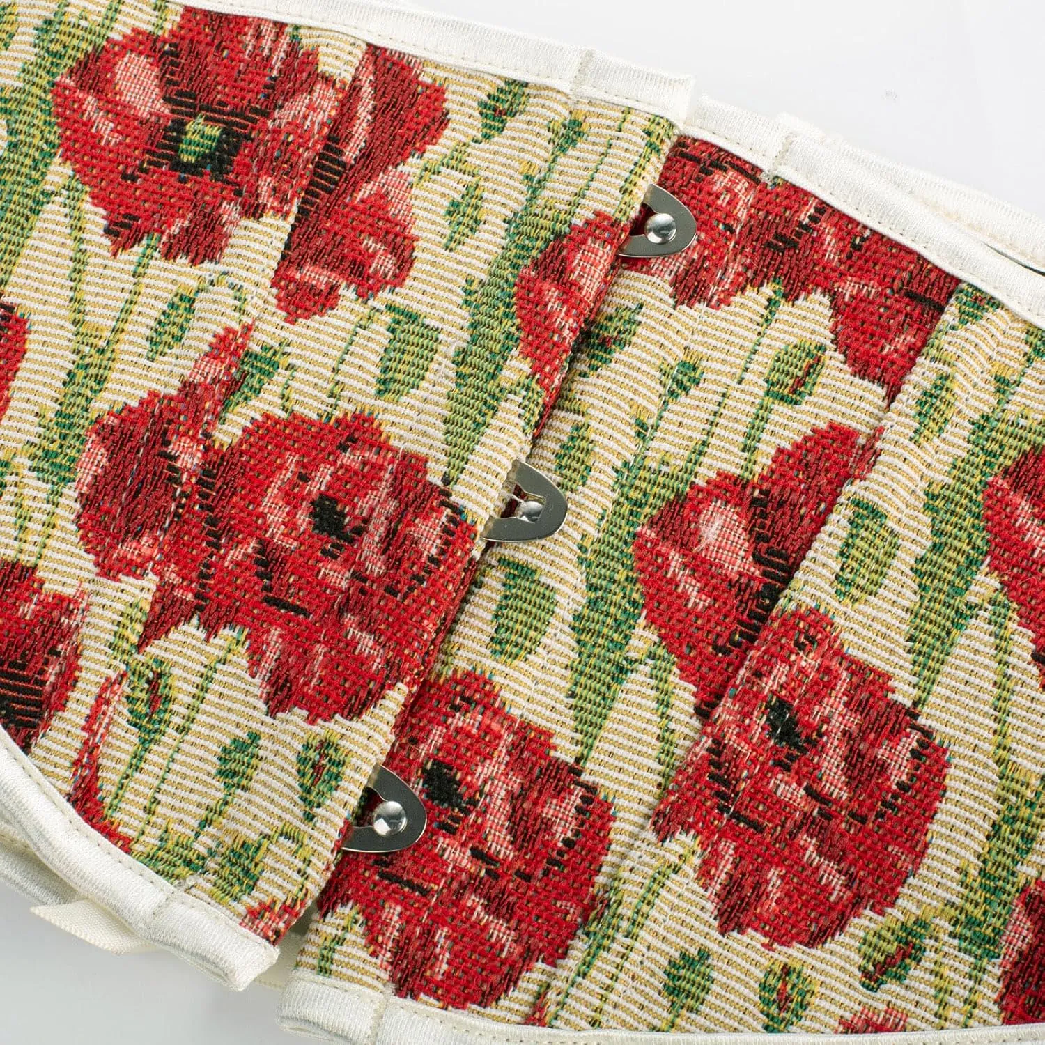 Scarlet Darkness Renaissance Corset Belt for Women Lace Up Floral Wide Waist Belt for Dresses