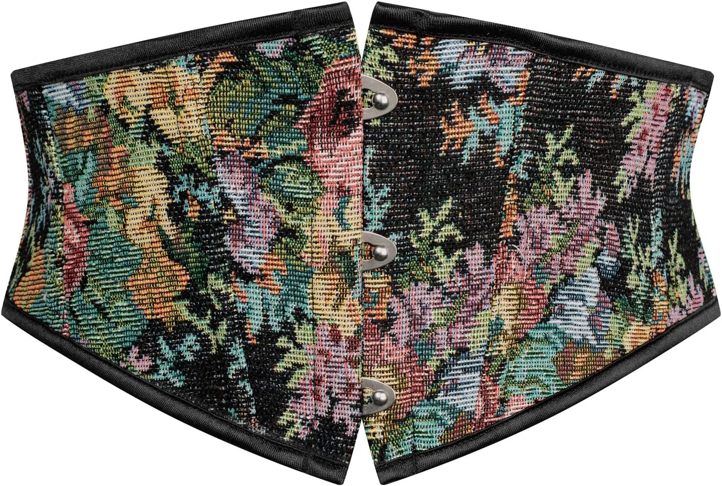 Scarlet Darkness Renaissance Corset Belt for Women Lace Up Floral Wide Waist Belt for Dresses