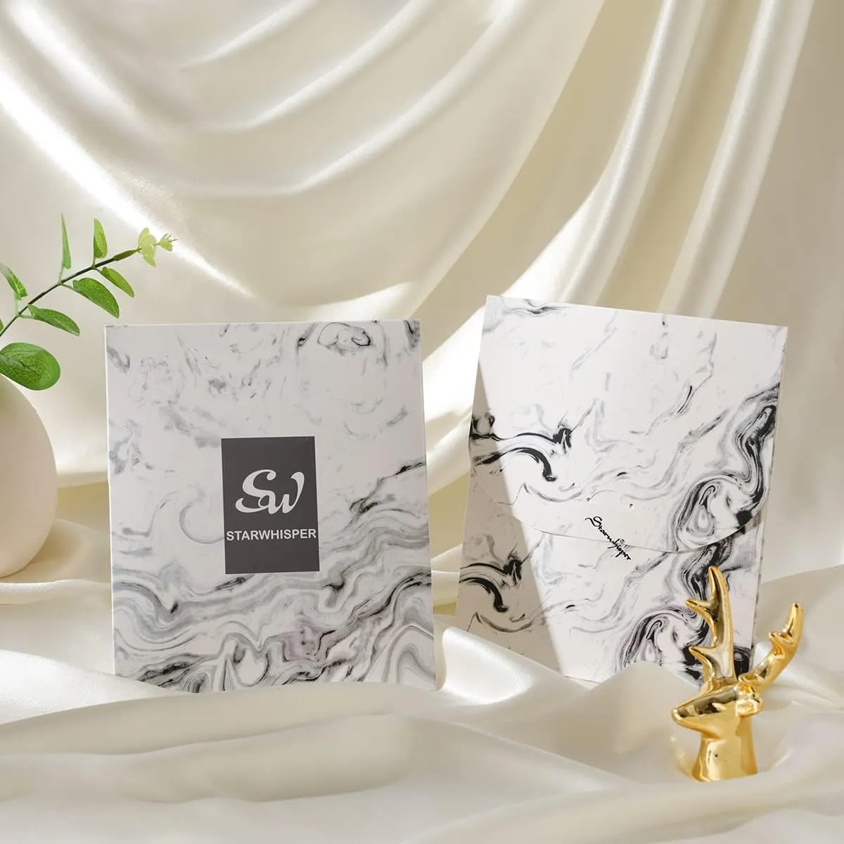 STARWHISPER 27" Square Head Scarf for Women Silk Feeling Satin Scarf Women Fashion Silk Scarf for Wrapping Hair