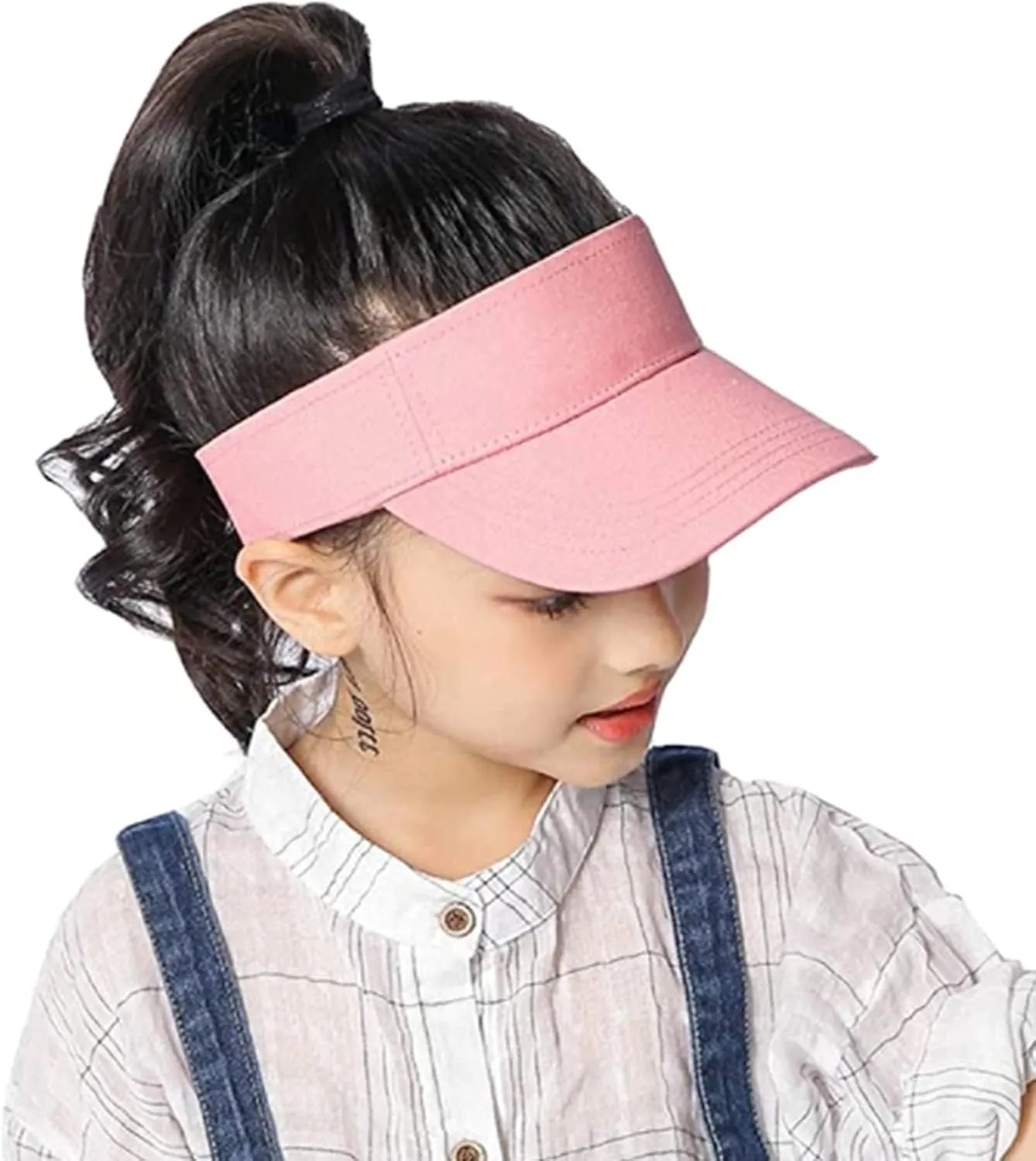Toddler Sun Visor Girls Age 2-6, Kids Beach Visor Summer UV Protection Sport Cap for 6-12T