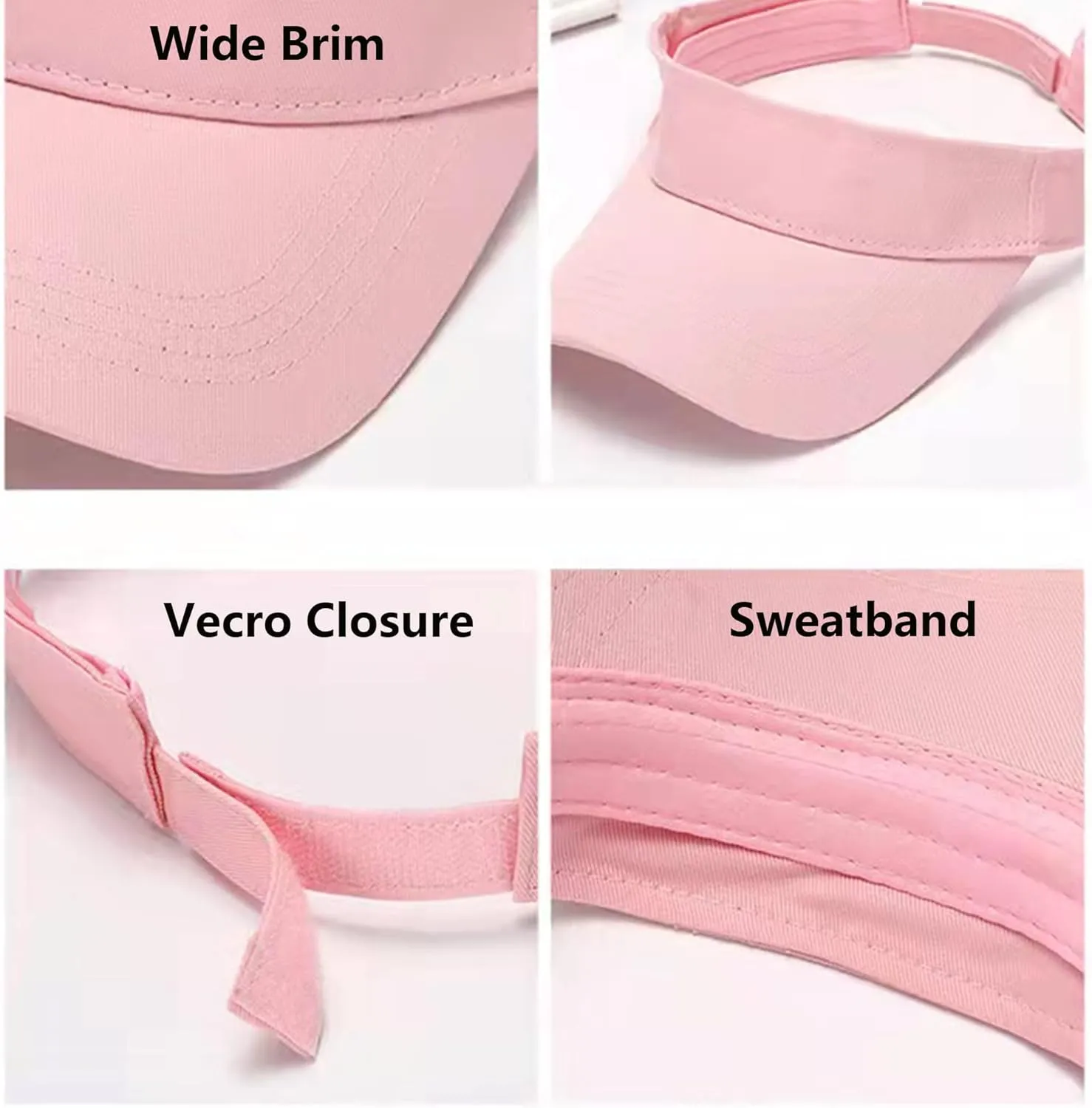 Toddler Sun Visor Girls Age 2-6, Kids Beach Visor Summer UV Protection Sport Cap for 6-12T