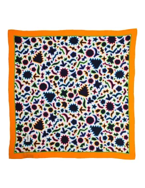 Yves Saint Laurent Vintage 'Hommage a Matisse' Iconic Geometric Print Multicolor Silk Scarf